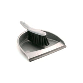 Plastic Dustpan and Stiff Hand Brush